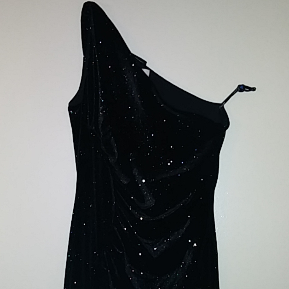 Calvin Klein Black Shimmery Evening Gown